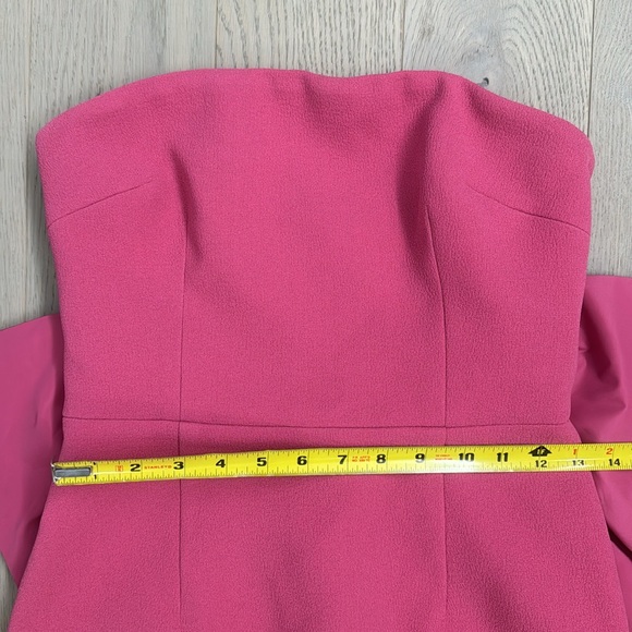 Rebecca Vallance Anais Bow Midi Dress, Rose Pink, 8 UK/ 4US - Picture 8 of 16